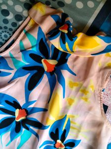 ajio high neck designer top