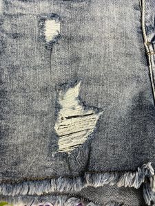 Distressed Denim Shorts