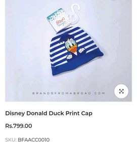 Donald Duck Baby Hat