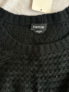 Bebe Black Knit Sweater