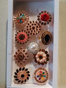 Traditional Rings - Rhinestone Embellished