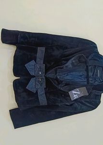 Velvet Short Blazer For Women