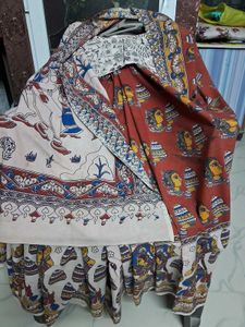 GentlyUsed Hand-Painted KalamkariSaree With Blouse