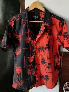 new branded cotton tropical print shirt