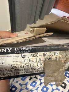 sony dvd player unused only outer box damaged