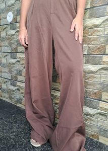 Brown Wide Leg Pants - 08