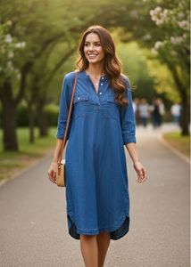 Lowest Price😍🔥Denim Shirt Dress S size