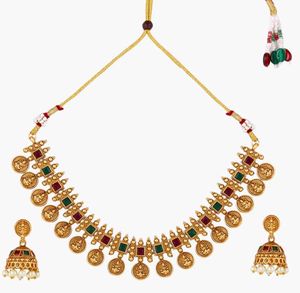 Traditional Gold Plated Necklace Set