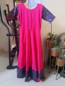 Diwali Elegant Pink Kurta With Side Zip