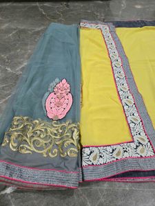 Elegant Saree with Blouse Piece