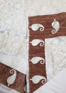 brand new net saree with stitched blouse