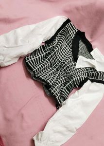 Vest With Attached Shirt