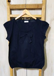 Black Cotton Top Size-36