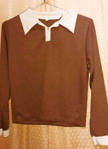 Retro Brown Polo Shirt
