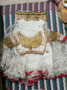 White Lehenga