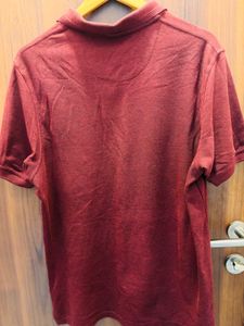 Peter England Maroon Polo Shirt