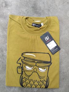 Mens Printed Half Sleeves Cotton T-shirt