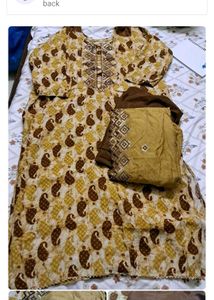 Elegant Blue Embroidered Anarkali Suit