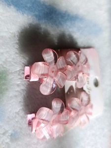 Pink Flower Earrings