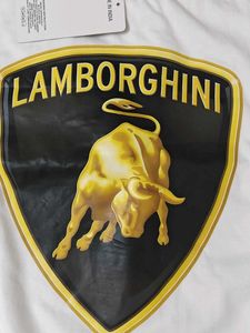 Lamborghini Print Men White Premium Tshirt