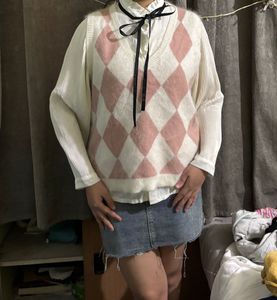Argyle Knit Vest