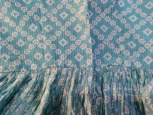 Elegant Blue Printed Dress