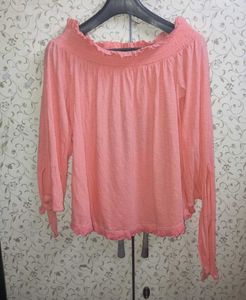 Off Shoulder Knotted Sleeve Top