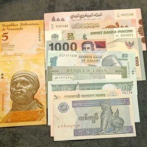 UNC Foreign Currency Collection (10 Pcs)