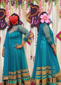 Elegant Teal Anarkali Suit