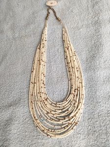 Beads Necklace White