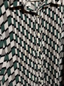 Korean Shirt Grey/ Green Colour.