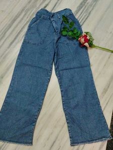 Wide Leg Denim Jeans
