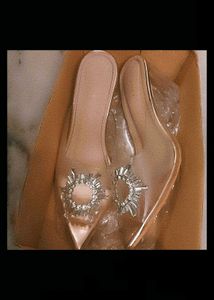 Heels with Rhinestone Detail