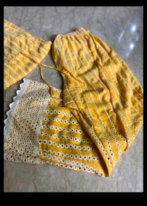 Yellow Kaftan Co Ord Set