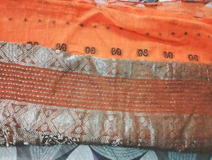 Elegant Orange Saree