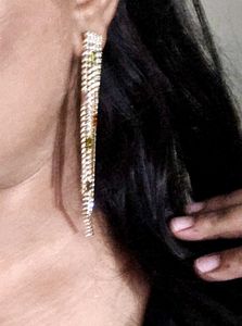 Statement HIGH QUALITY Rhinestone Dangler Earrings