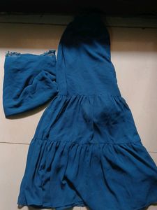 Georgette Frock Sharara Set With Dupatta