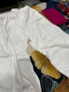 White Embroidered Palazzo