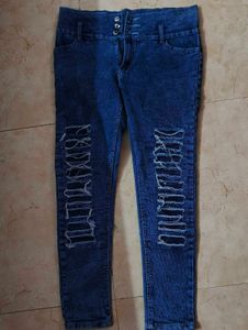 Ripped High Waisted Jeans