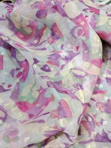 Beautiful Organza Fabric Shirt Booti On It