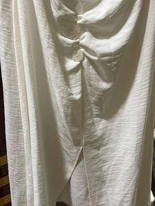 White Puff Sleeve Dress