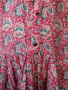 Pink Paisley Print Dress