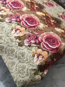 Printed Cotton Blend Double Bedsheet