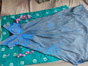 Sparkly Blue Maxi Dress