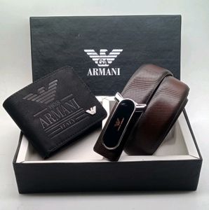 ARMANI WALLET &amp; BELT COMB0