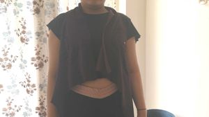 Purple Fringed Vest