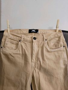 beige Straight Fit pants