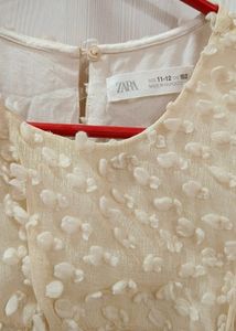 Trendy Zara Popcorn Pattern Dress