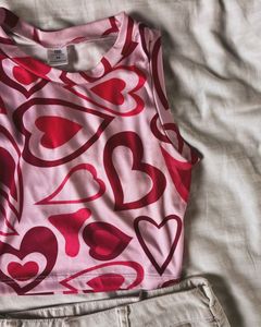 y2k heart tank top