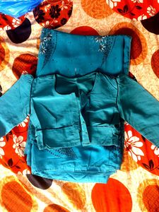 Beautiful Blue Colour Saree